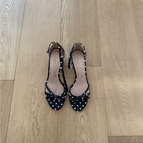Kate Spade Black Polka Dot Women's Heels - Picture 9 of 9
